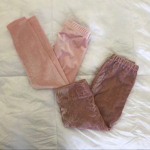 2 Pair is Kids Velvet Pants